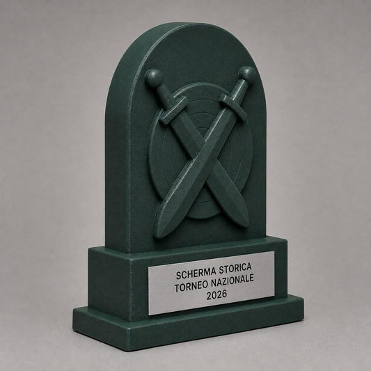 Trofeo Scherma Storica Personalizzato, Premio Sportivo per Tornei, Club e Associazioni