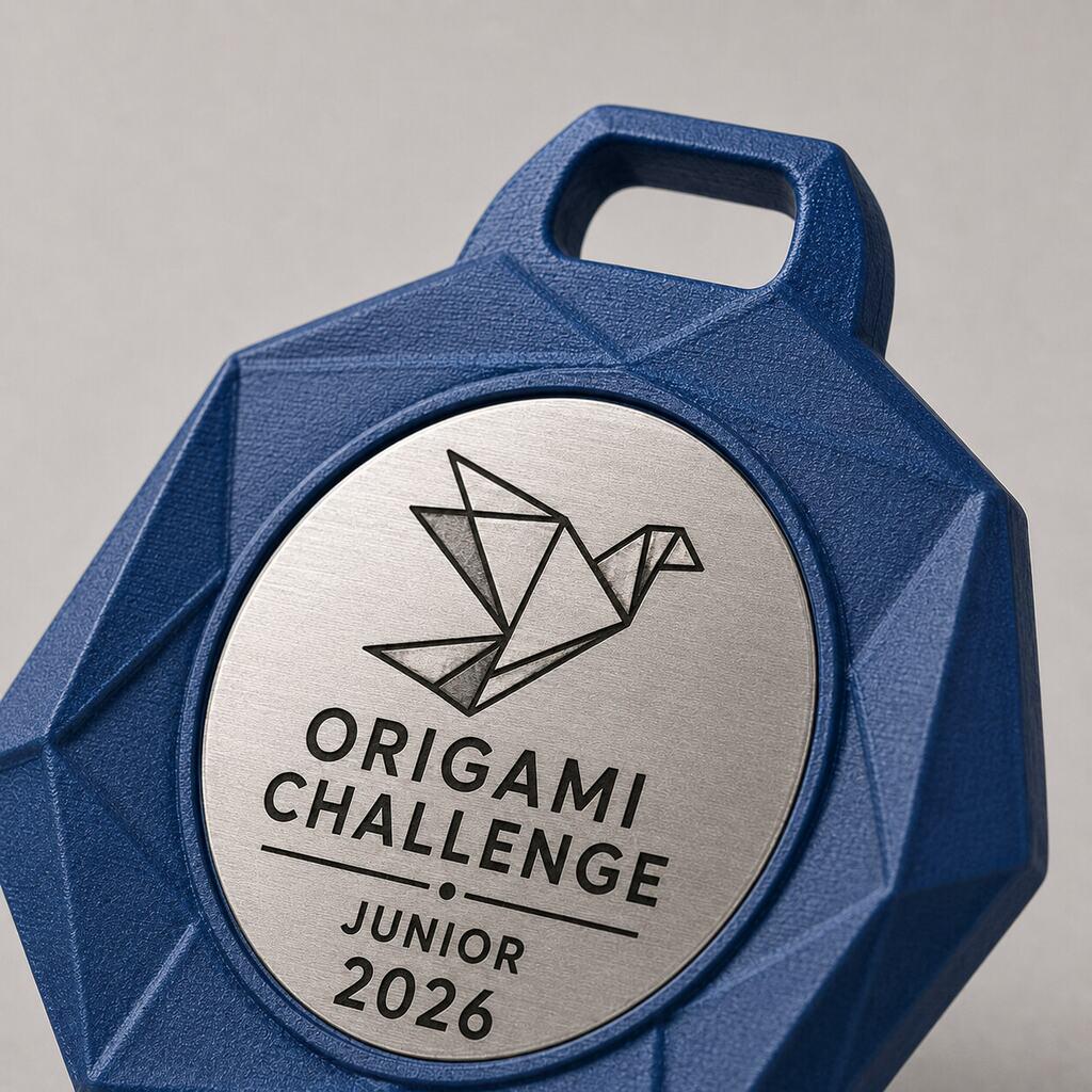 Set da 10 Medaglie Tutte Uguali Origami Challenge, Ordine minimo: 10 Medaglie Tutte Uguali, Premio Scuola