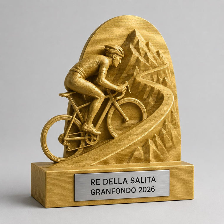Trofeo Ciclismo Classica sul Pavé Personalizzato, Premio Ciclista per Gare, Club e Squadre, 15 18 o 22 cm