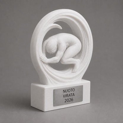 Trofeo Nuoto Virata Personalizzato, Premio Nuotatore per Gare, Piscine, Club e Squadre, 15 18 o 22 cm