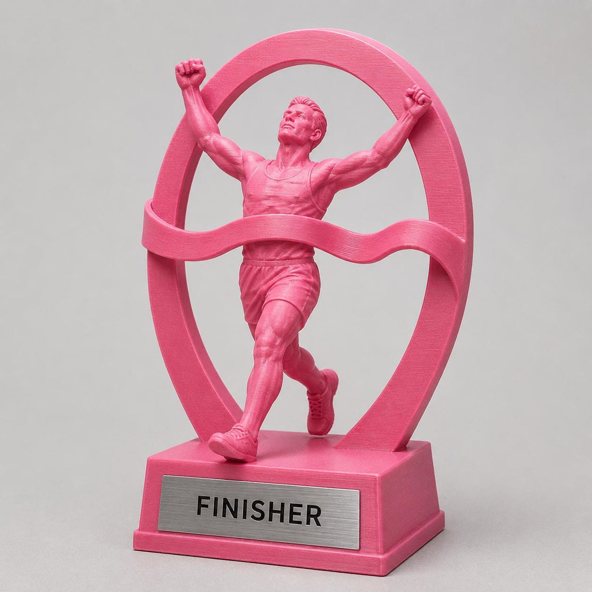Trofeo Running Traguardo Vittorioso Personalizzato, Premio Finisher per Gare, Club e Squadre, 15 18 o 22 cm