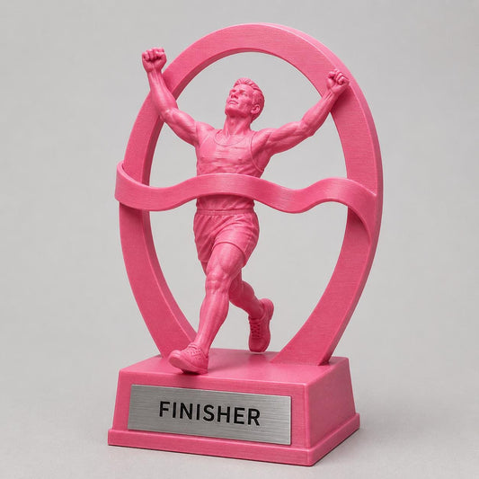 Trofeo Running Traguardo Vittorioso Personalizzato, Premio Finisher per Gare, Club e Squadre, 15 18 o 22 cm