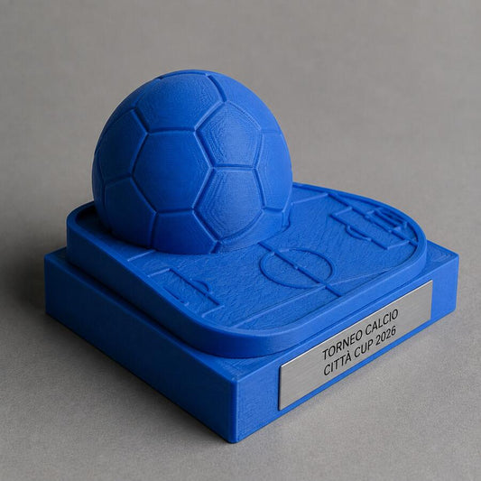 Trofeo Calcio Pallone e Campo Personalizzato, Premio 3D per Tornei, Squadre, Club e Scuole Calcio
