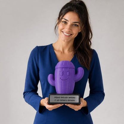 Trofeo Miglior Impegno Ci Ho Provato Davvero Personalizzato, Regalo Divertente per Collega, Amico, Team o Studente