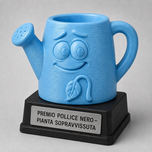 Trofeo Pollice Nero Personalizzato, Annaffiatoio Cartoon, Premio Divertente per Amico, Famiglia e Amante delle Piante