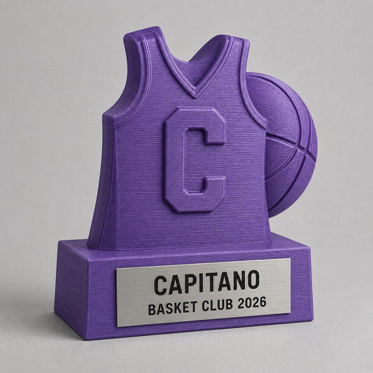 Trofeo Basket Tiro da Tre Personalizzato, Premio Miglior Tiratore per Tornei, Club e Squadre, 15 18 o 22 cm