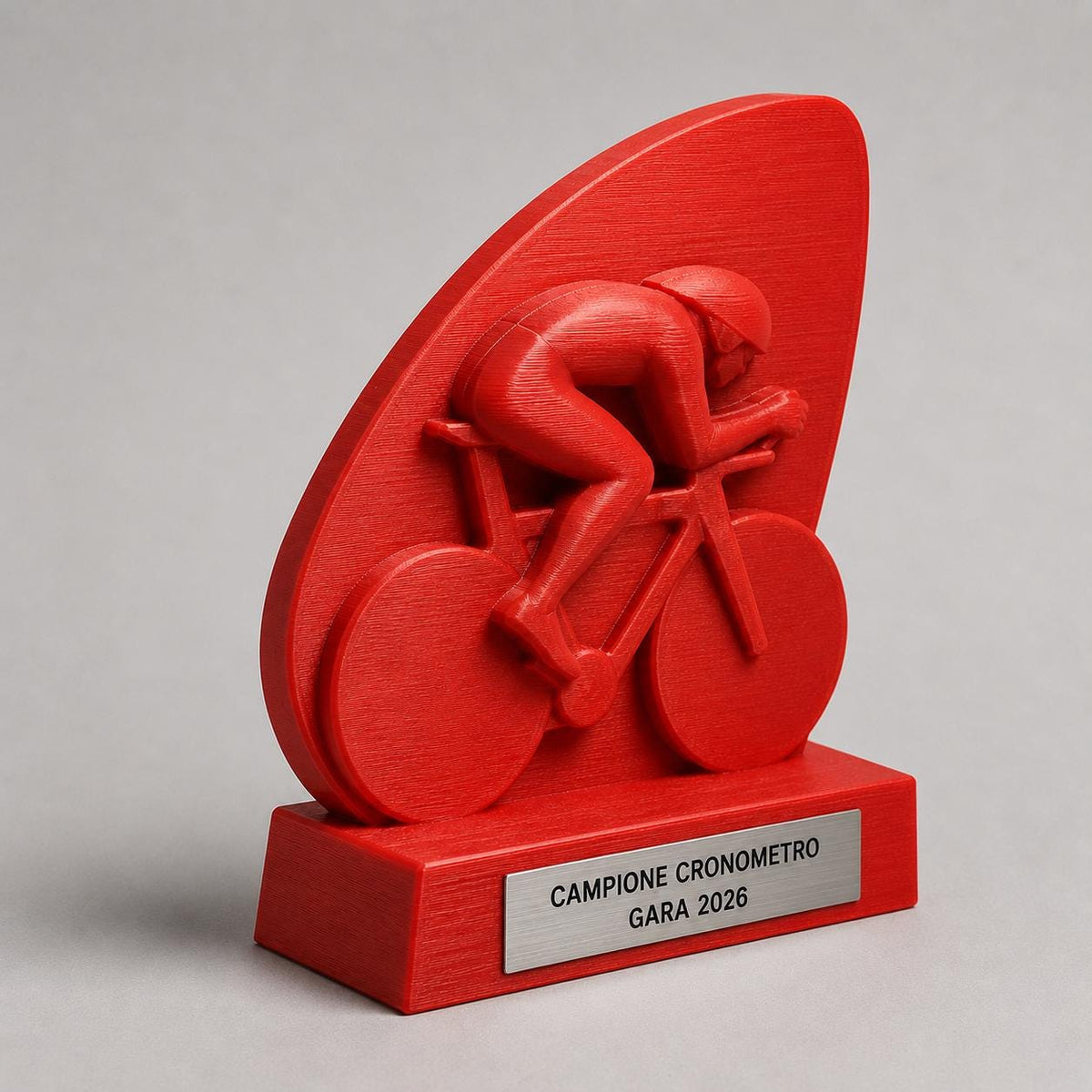 Trofeo Ciclismo Cronometro Personalizzato, Premio Gara a Tempo per Club e Squadre, 15 18 o 22 cm