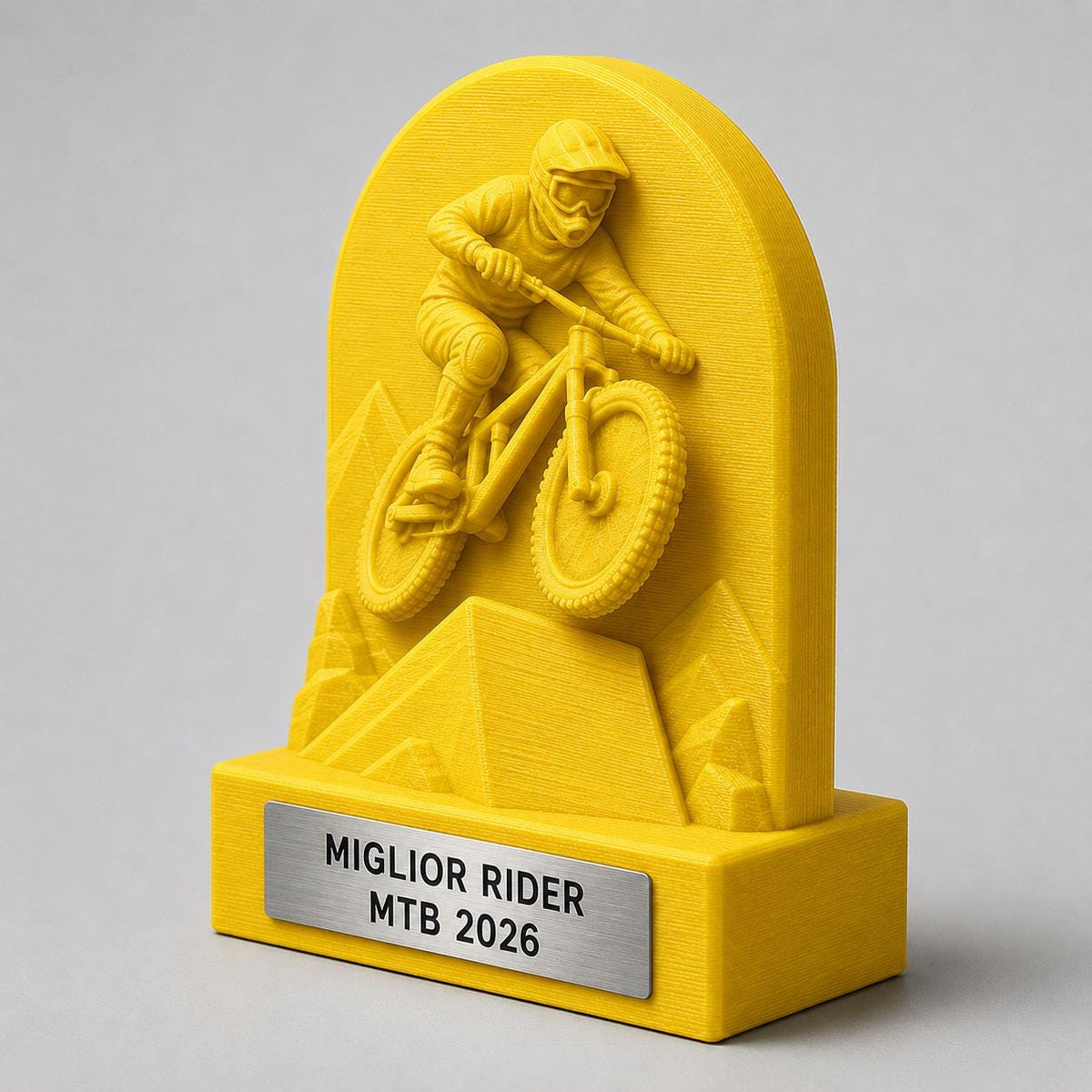 Trofeo Ciclismo MTB Salto Personalizzato, Premio Miglior Rider per Gare Downhill, Club e Squadre, 15 18 o 22 cm