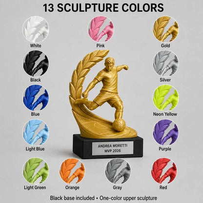 Trofeo Premium Calciatore del Trionfo personalizzato – premio calcio e riconoscimento sportivo