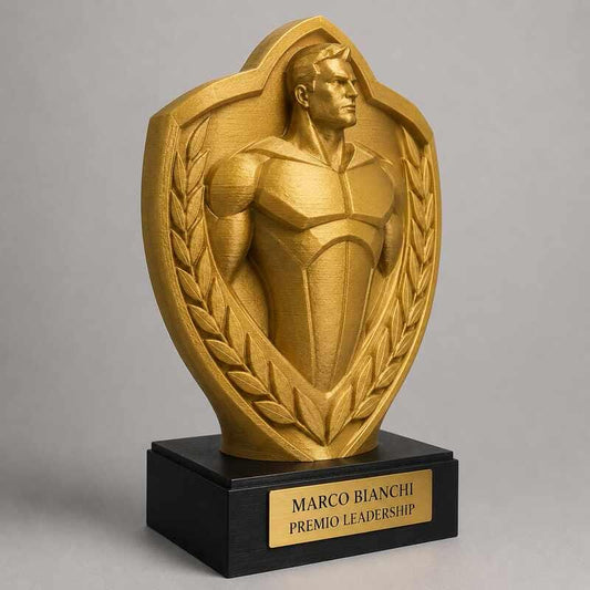 Trofeo Premium Custode dello Scudo personalizzato – premio leadership e vittoria