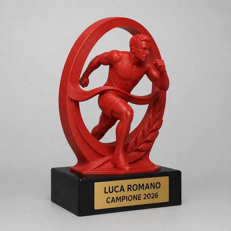 Trofeo Premium Corridore del Trionfo personalizzato – premio atletica e vittoria