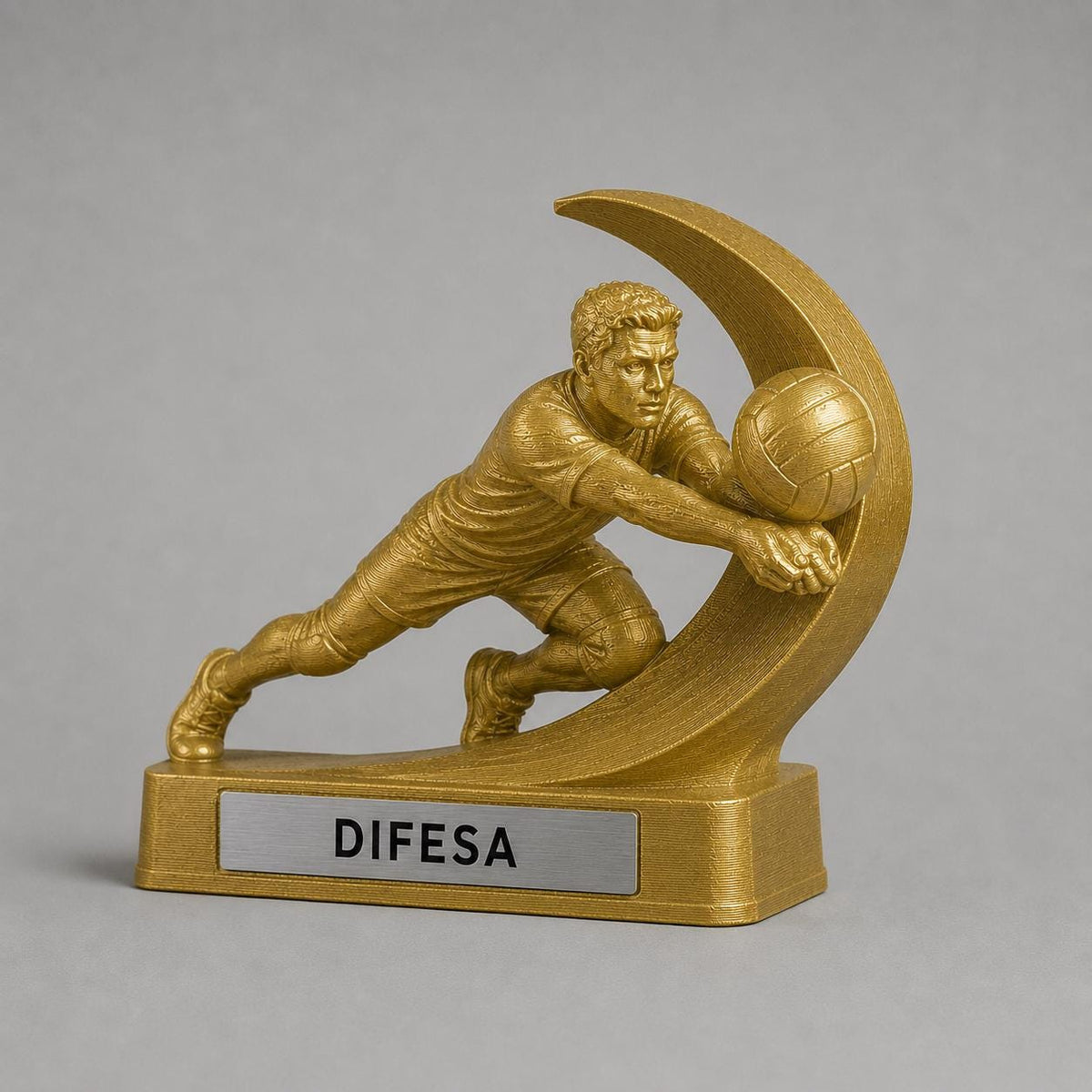 Trofeo Pallavolo Bagher in Tuffo Personalizzato, Premio Difesa per Tornei, Club e Squadre, 15 18 o 22 cm