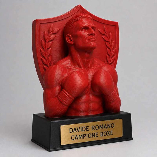 Trofeo Premium Pugile del Trionfo personalizzato – premio boxe e vittoria