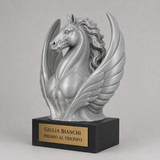 Trofeo Premium Pegaso del Trionfo personalizzato – premio vittoria e prestigio