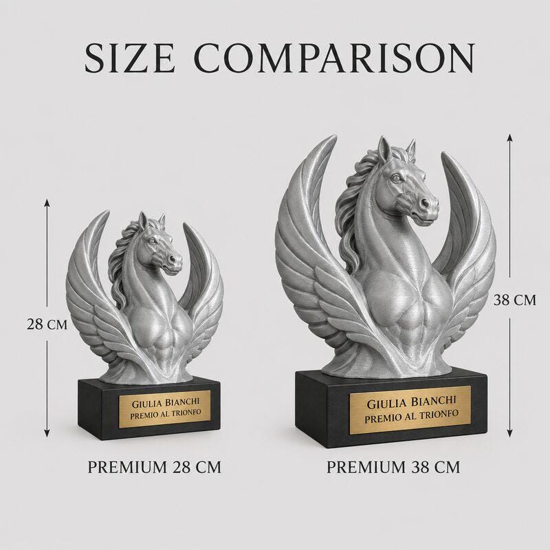 Trofeo Premium Pegaso del Trionfo personalizzato – premio vittoria e prestigio