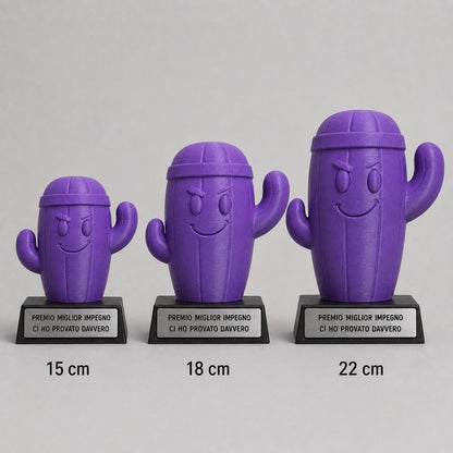 Trofeo Miglior Impegno Ci Ho Provato Davvero Personalizzato, Regalo Divertente per Collega, Amico, Team o Studente