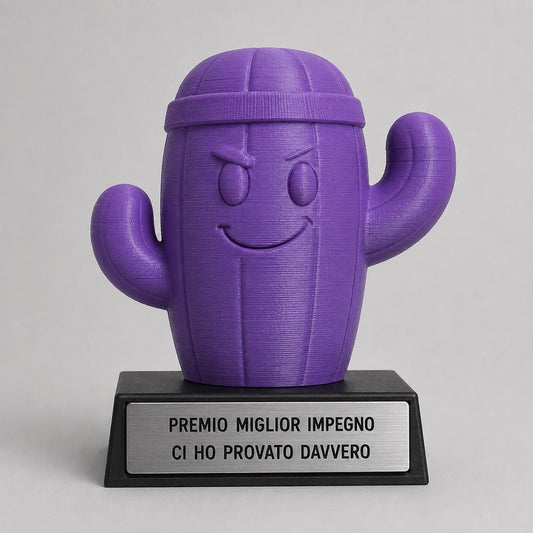Trofeo Miglior Impegno Ci Ho Provato Davvero Personalizzato, Regalo Divertente per Collega, Amico, Team o Studente