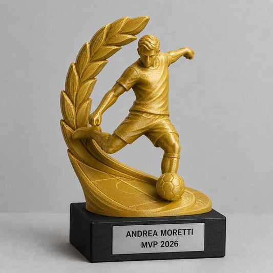 Trofeo Premium Calciatore del Trionfo personalizzato – premio calcio e riconoscimento sportivo