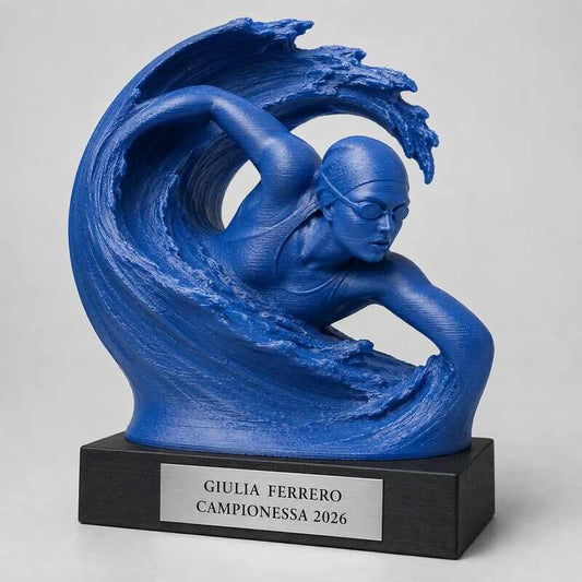 Trofeo Premium Nuotatrice dell’Onda personalizzato – premio nuoto e vittoria