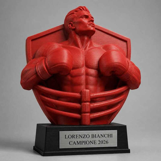 Trofeo Premium Pugile del Trionfo personalizzato – premio boxe e vittoria