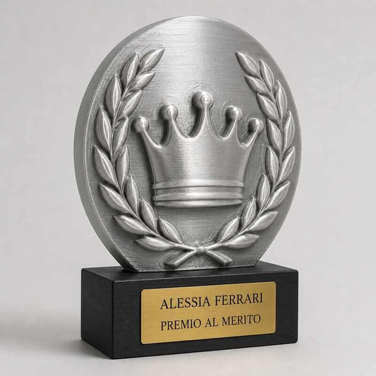 Trofeo Premium Corona del Vincitore personalizzato – premio merito e trionfo