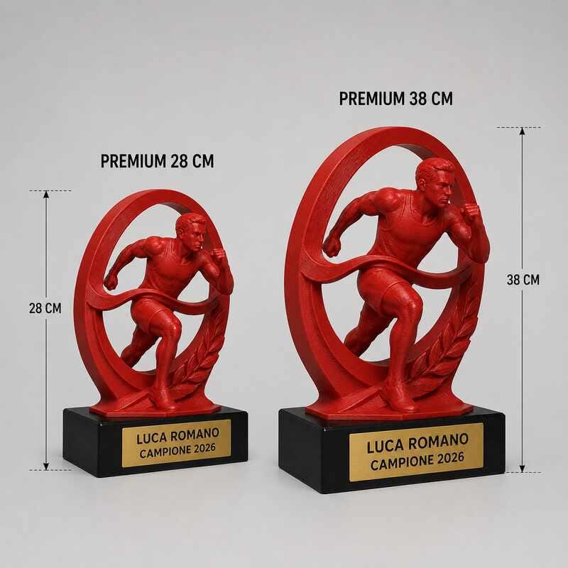 Trofeo Premium Corridore del Trionfo personalizzato – premio atletica e vittoria