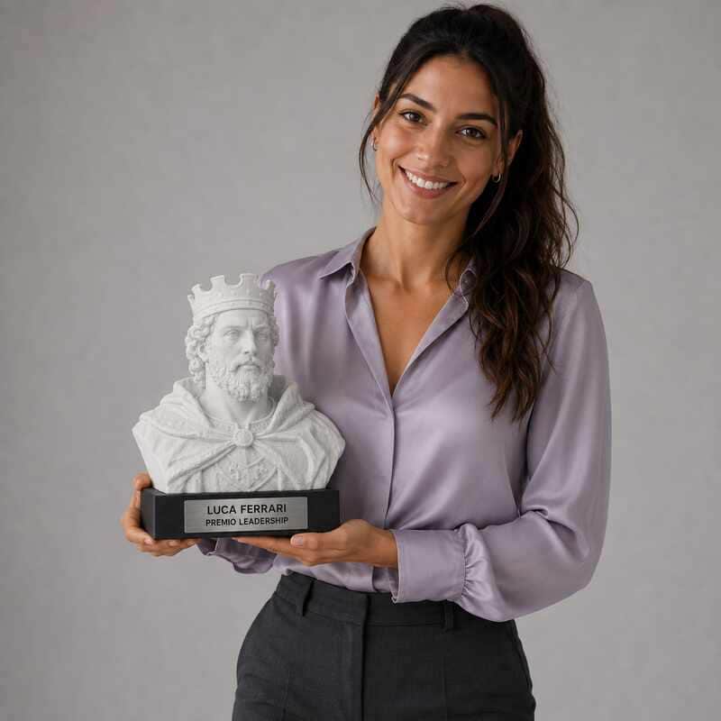 Trofeo Premium Sovrano del Merito personalizzato – premio leadership e successo