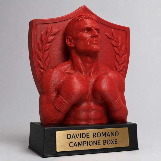 Trofeo Premium Pugile del Trionfo personalizzato – premio boxe e vittoria