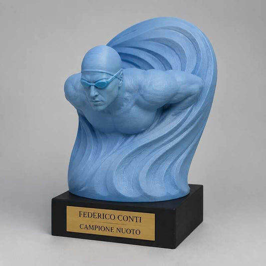 Trofeo Premium Nuotatore del Trionfo personalizzato – premio nuoto e vittoria