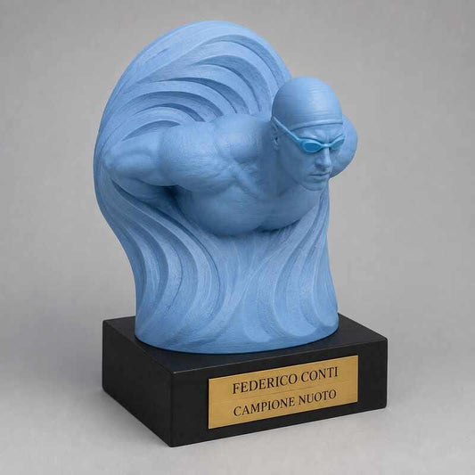 Trofeo Premium Nuotatore del Trionfo personalizzato – premio nuoto e vittoria
