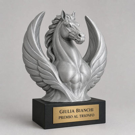 Trofeo Premium Pegaso del Trionfo personalizzato – premio vittoria e prestigio