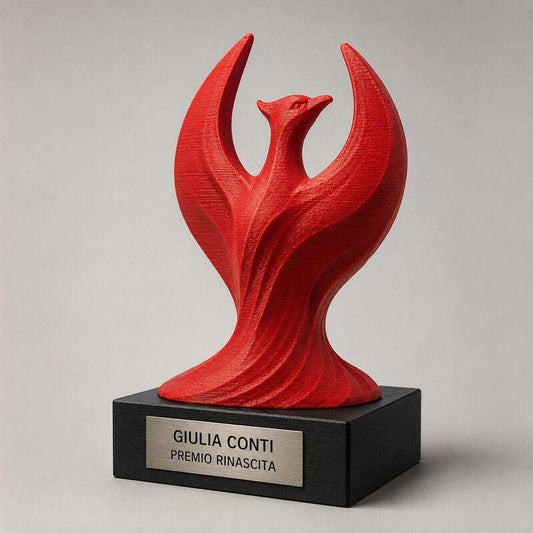 Trofeo Premium Fenice del Trionfo personalizzato – premio rinascita e successo