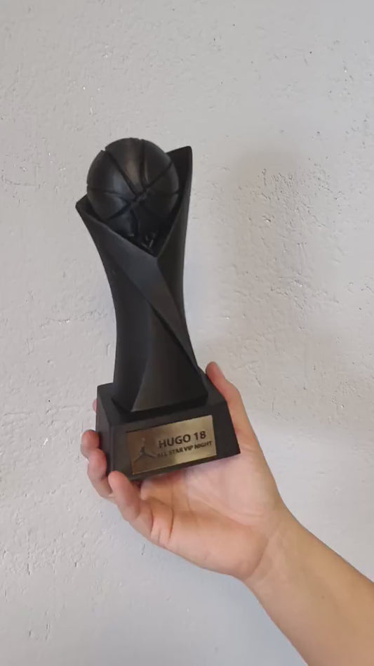 Trofeo Basket Personalizzato 3D - Palla da basket - Premio Miglior Giocatore Torneo  - Regalo Sportivo Moderno